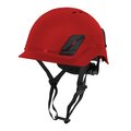 Radians Titanium Vented Climbing Style Helmet, Red THRXV-RED